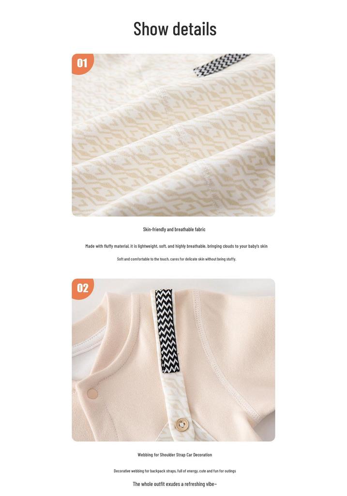European-Style Velvet Cotton Baby Jumpsuit: Soft Long Sleeve Bodysuit for Newborns