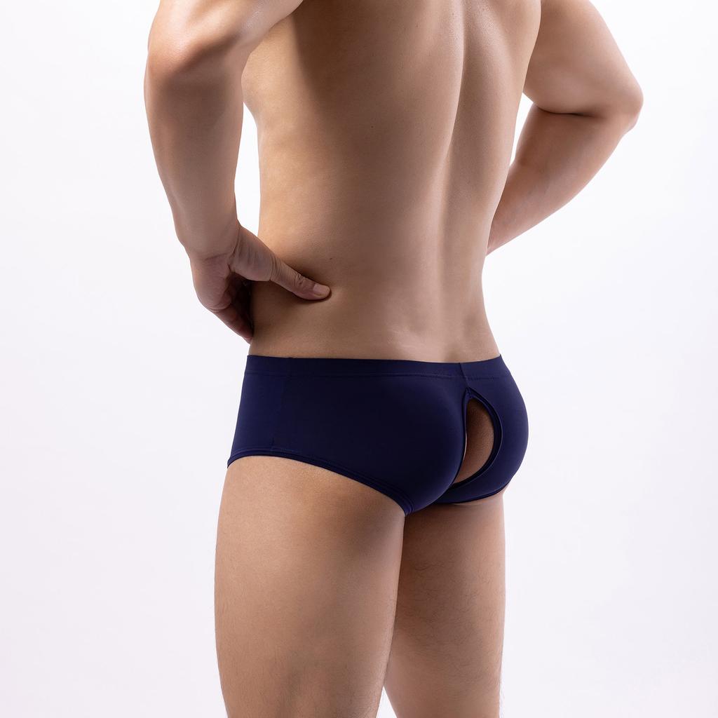 Men's  Solid Stripe Boxer Pants Men Underwear Underpants Breathable Soft Panties