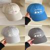 Japanese Cute Animal Cap With Embroidered Letters For Sun Protection And Casual Wear