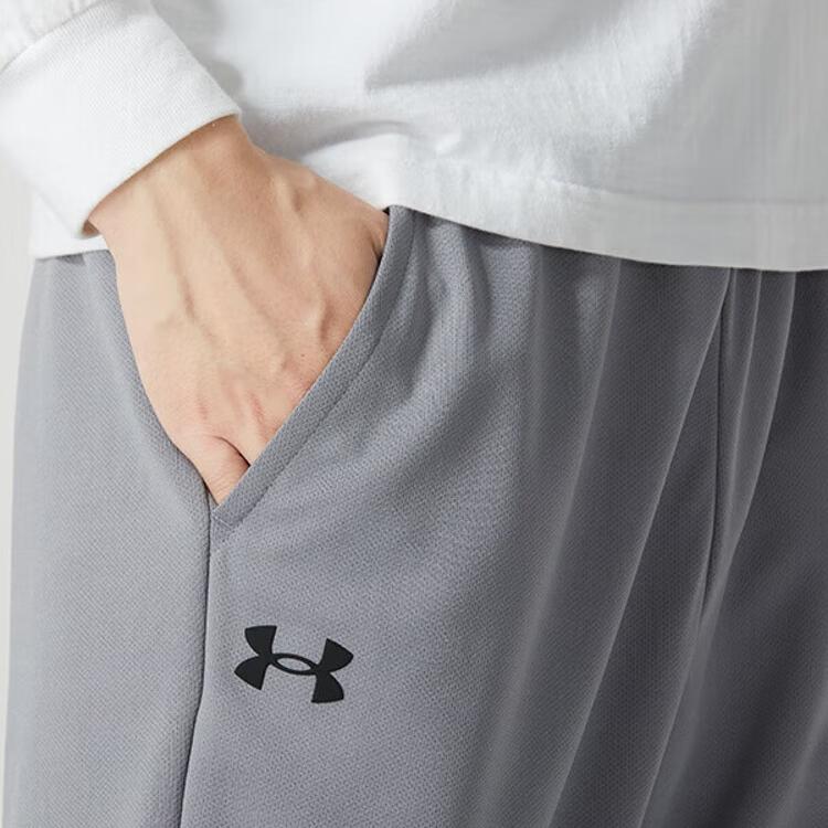 Under Armour Solid Color Stand Collar Windproof Warm Down Jacket Casual Knitted Sports Pants Casual Sports Suit 23600804-013+23600704-014