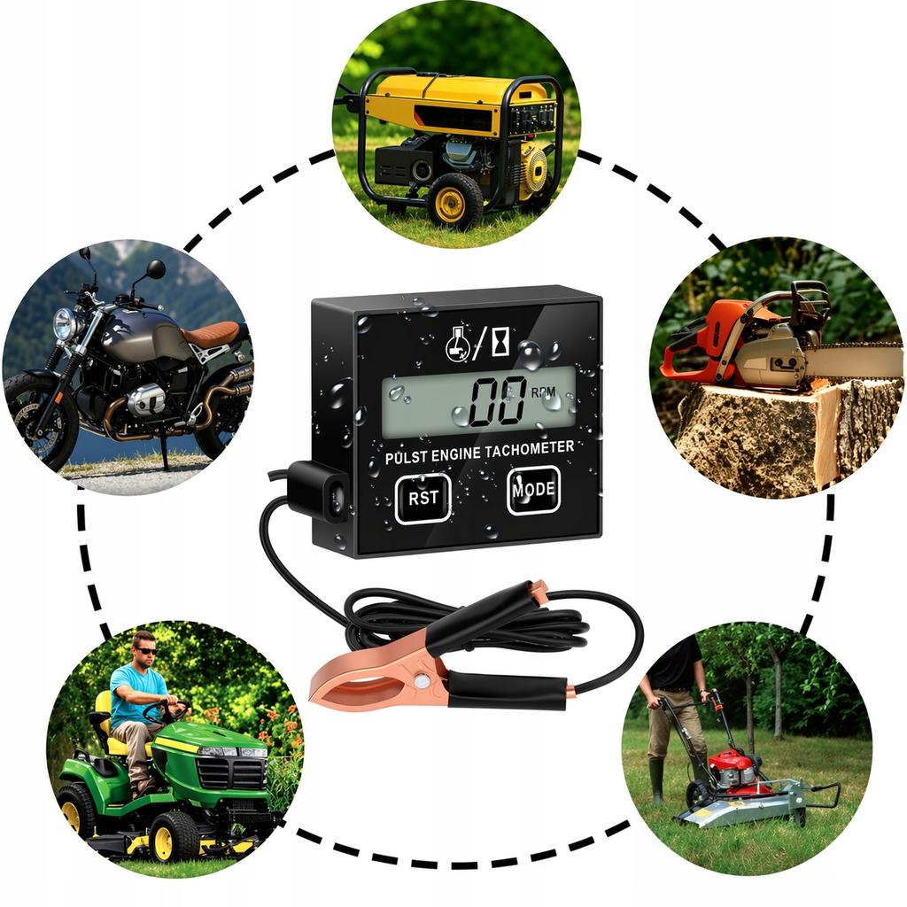 Tachometer, Chainsaw Revolutions Meter, RPM Gauge for Small Engines