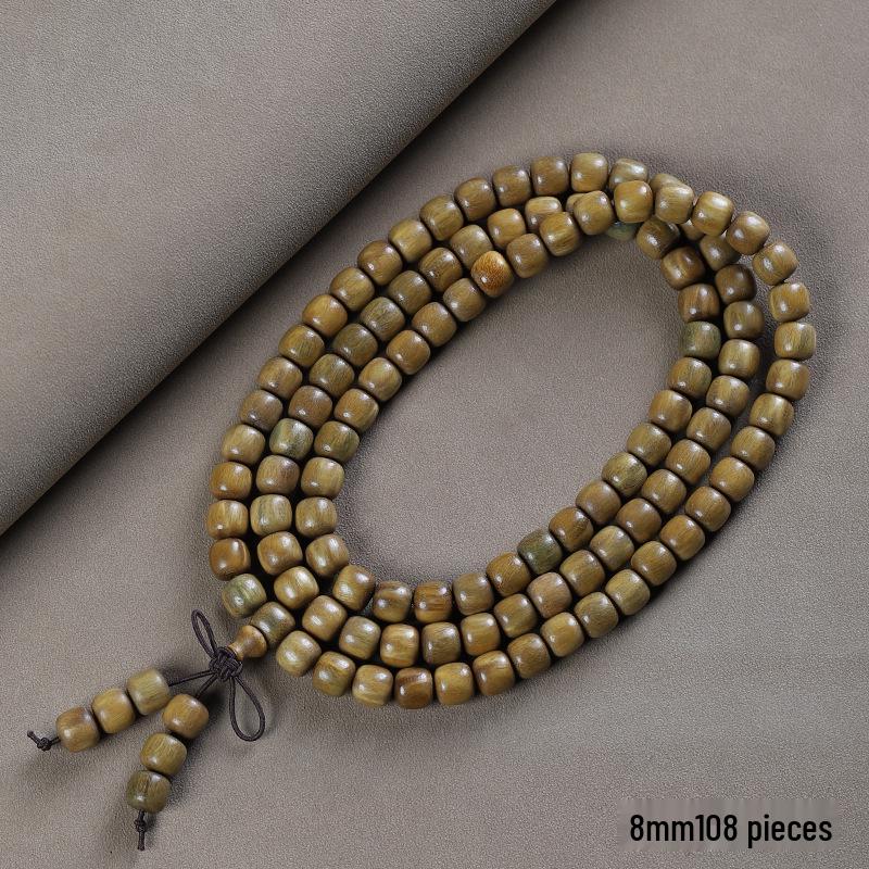 Argentina Green Sandalwood Men's and Women's Bracelet - 108 Beads, Prayer Beads of Yu Sandalwood & Rosewood.