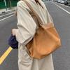 Stylish Frosted Suede Handbag New Large-capacity Tote Bag Fashion European American Autumn/winter Shoulder Bag Simple Casual Bag CLE