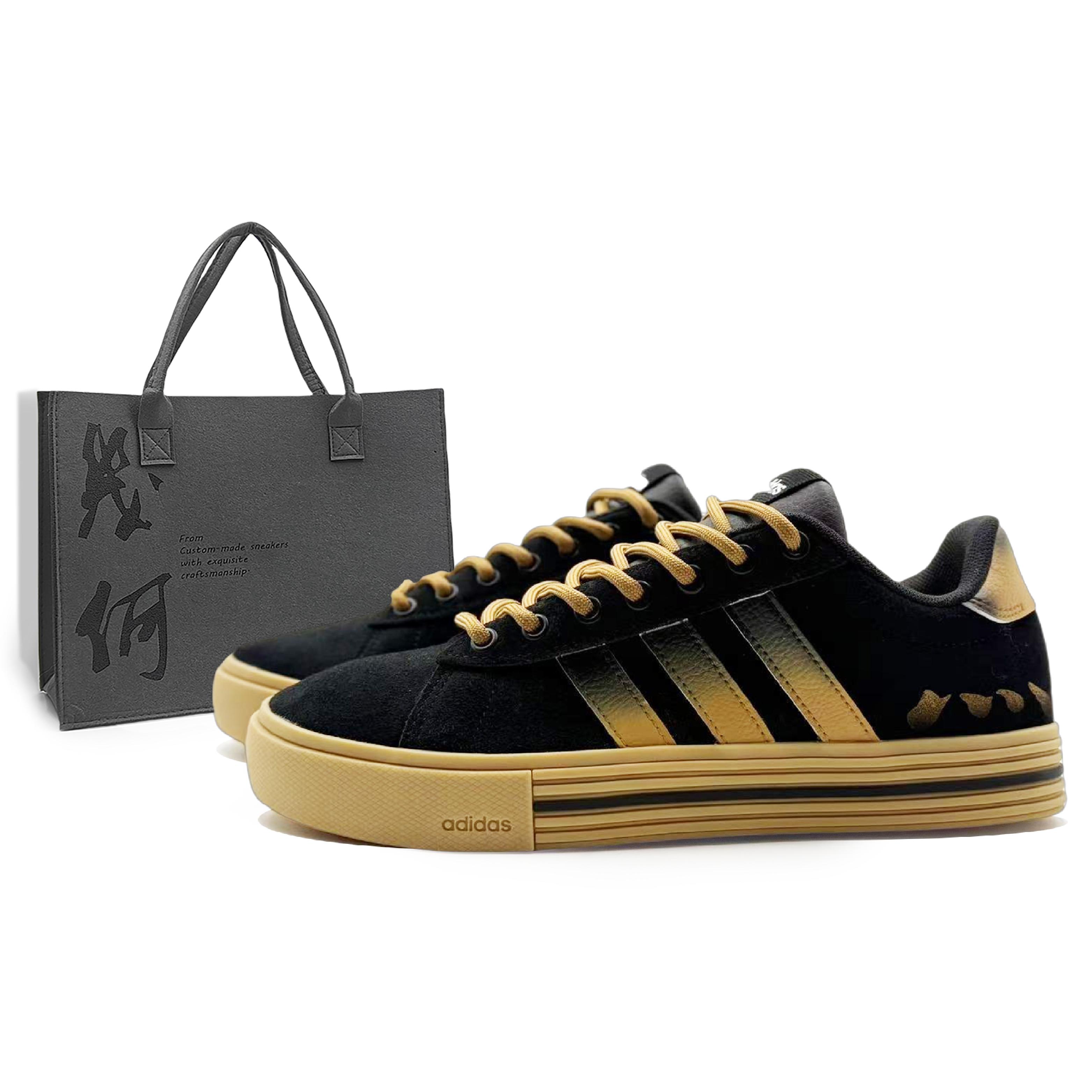

Adidas Daily 4.0 Abrasion Resistant Abrasion Resistant Low top Skateboard Shoes Unisex Black Earth Color JI4354(Team1284- S) 38⅔