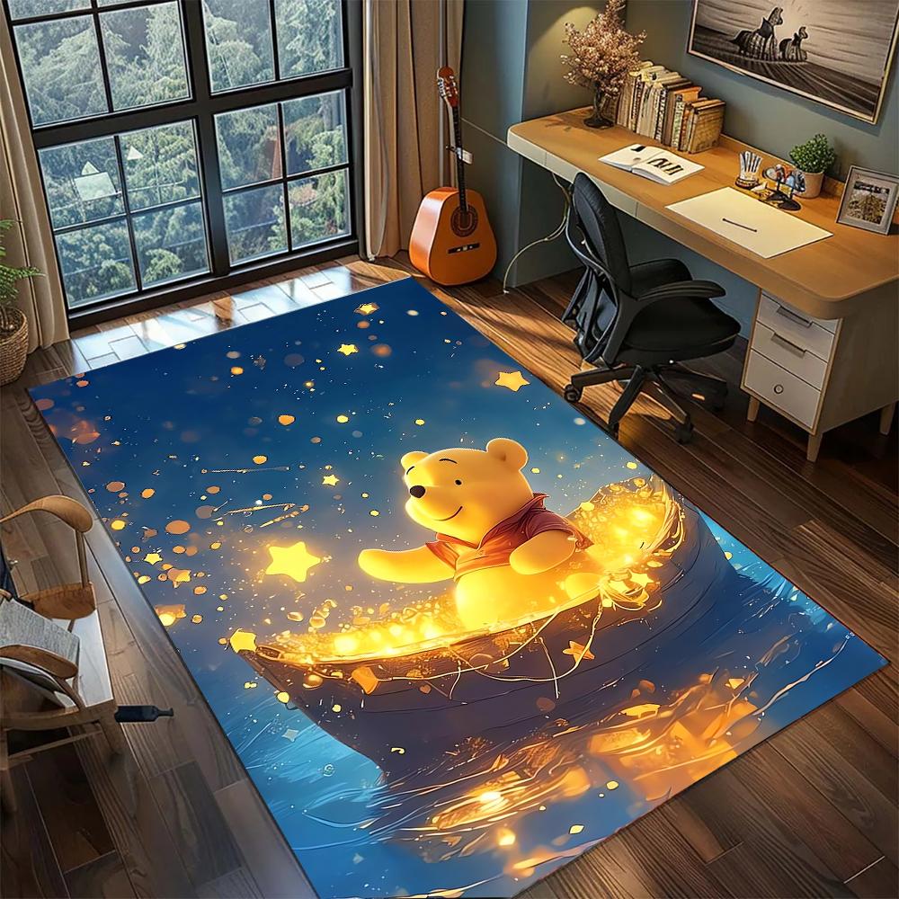 Winnie the Pooh: Healing Rug Carpet Large Area Rug Non Slip Washable Floor Mat Gamer Room Bedroom Home Decor