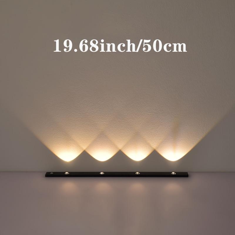 Motion-Activated LED Cabinet Light - Ultra Thin, Wireless, USB Rechargeable, Dimmable with Tricolor Settings for Kitchen, Bedroom, and Wardrobe