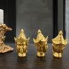 Miniature Buddha Head Statue Creative Southeast Asia Antique Buddha Sculpture Resin Handicraft Zen Home Decorative Figurines