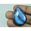 25X36X05MM Natural Purple Spectrolite Labradorite Pear Cabochon Gemstone G-75