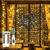USB Curtain String Lights LED Christmas Light 8 Modes Decor Christmastide New Year Valentine's Day Indoor Bedroom Wedding Party