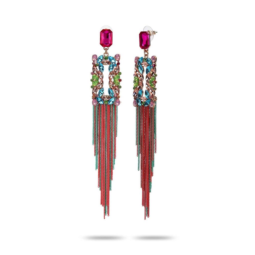 Women's Jewellery Earrings Crystal Tassel Handmade Earrings for Girls and Women