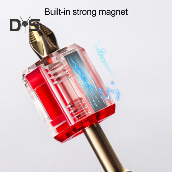 Magnetizer Ring for Screwdriver Bits Instant Magnetization Removable Magnetic Driver Screw Catcher Stainless Steel Magnetic Driver Tool for Screws