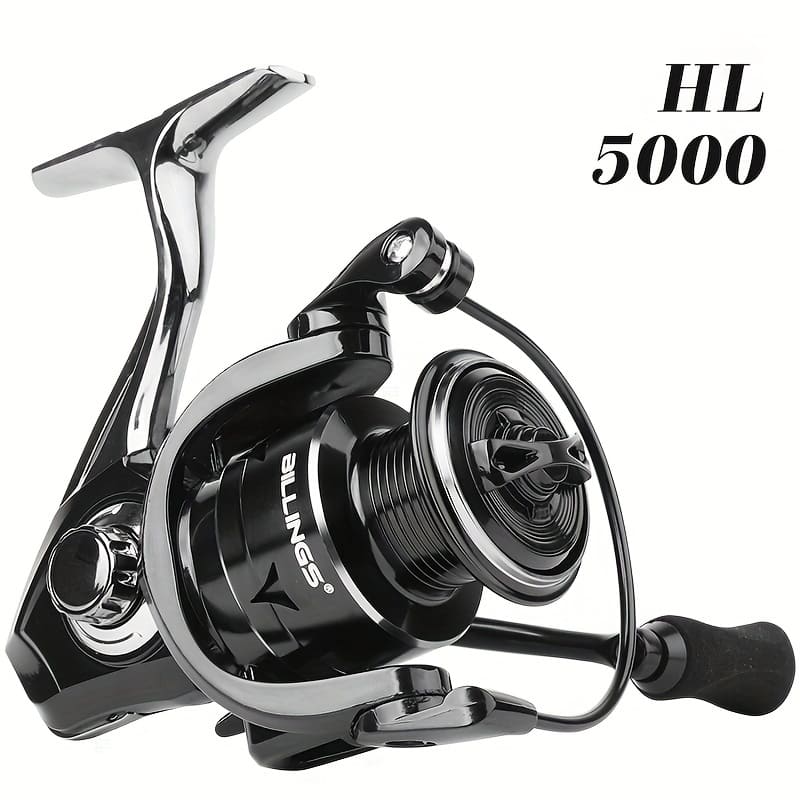 No-gap Spinning Fishing Reel 5.2:1 Gear Ratio Left/right Hand Interchangeable Durable Alloy Reel Suitable for Freshwater and Saltwater Great Gift Idea