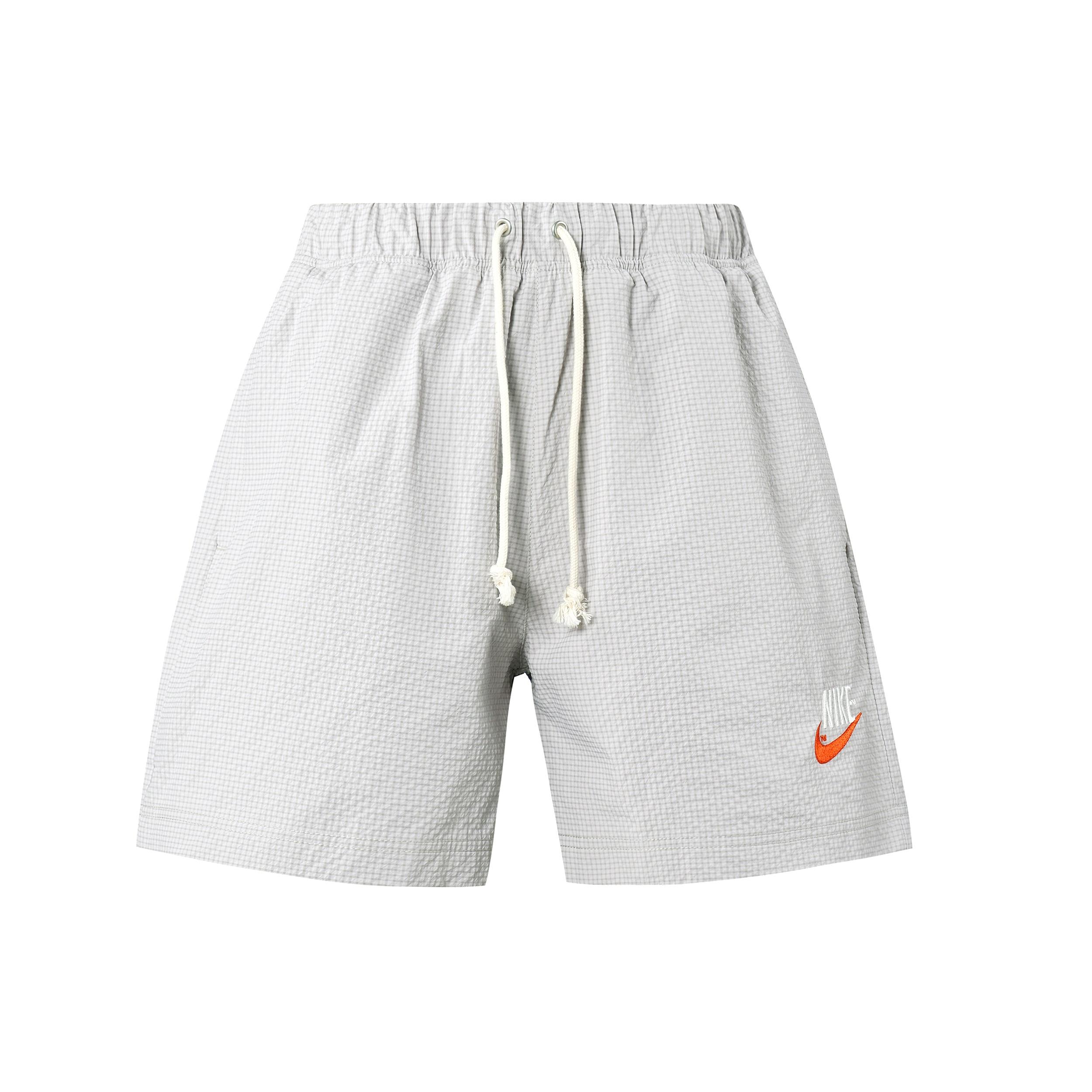 Nike Sportswear Solid Color Logo Micro Mark waterproof Woven Sports Shorts Gray Men s DM5282-012 S