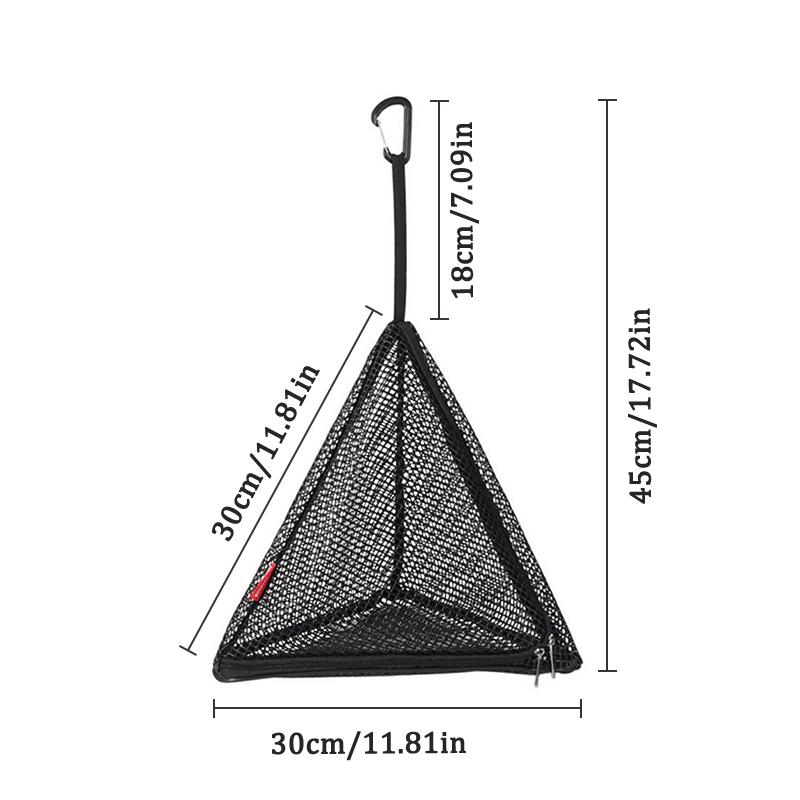 

Подвесная сетка для кухни для кемпинга на открытом воздухе Складная сумка для хранения кухни Сетка для сушки посуды Треугольная сетка для сушки Органайзер для сушки продуктов 30CM
