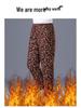 Women’s Plus Size High-Waist Fleece-Lined Cotton Pants for Winter