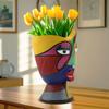 Colorful Abstract Face Flower Pot Creative Home Desktop Planter Decor Hot Sale