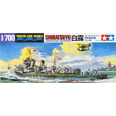 Tamiya 1/700 Waterline Series No.402 Japanese Navy Destroyer Shiratsuyu Plastic Model 31402