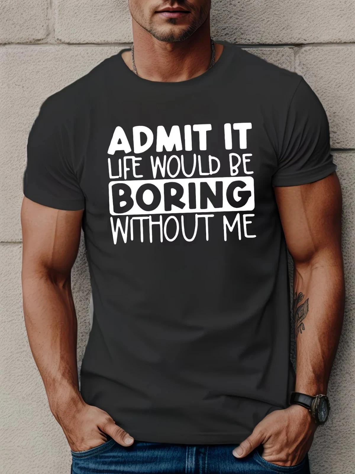 

Funny Quote T shirt Casual Short Sleeve Tee Summer Graphic Shirt Men Gift S