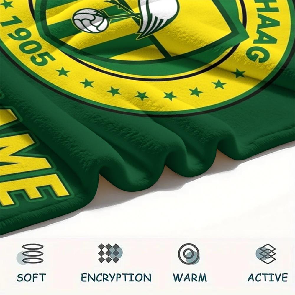1PC Custom Name Ado Den Haag Patterned Flannel Blanket Suitable For All Seasons for Home Decor Warmth and Comfort Gifts Holiday Present