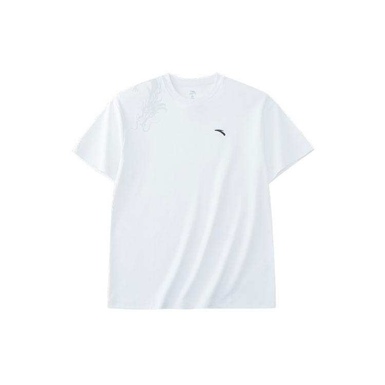ANTA T Shirts Unisex White Crew Neck Moderate Straight Fit 962228190-1
