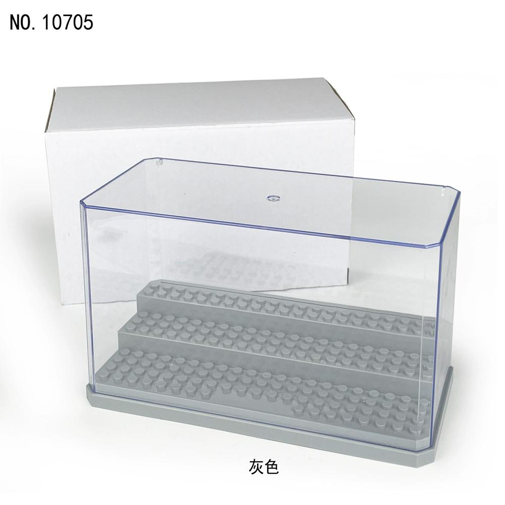 Building Block Display Box Small Particles Suitable For Lego Minifigures Clear Desktop Dust Box Stackable Storage Square Box