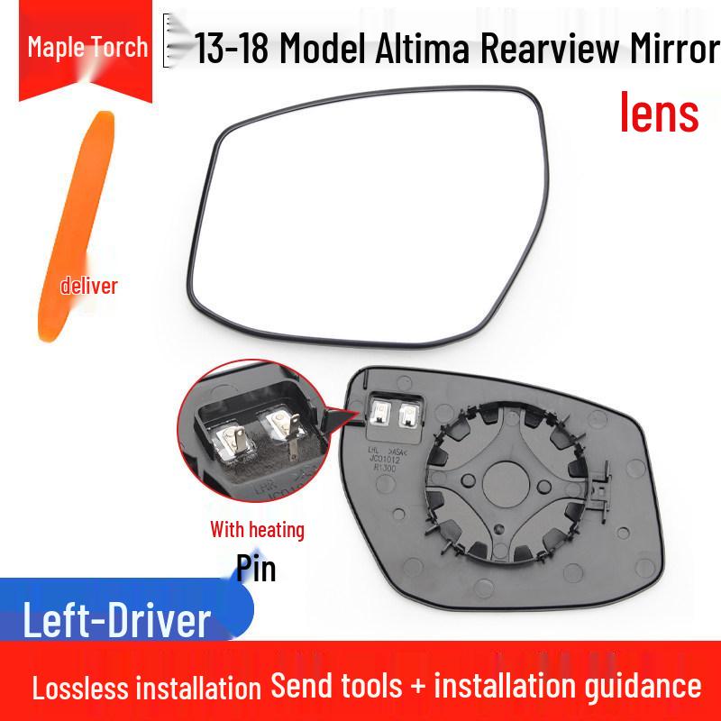 Nissan Altima 13-18 Heated Rearview Mirror Shell with Turn Signal