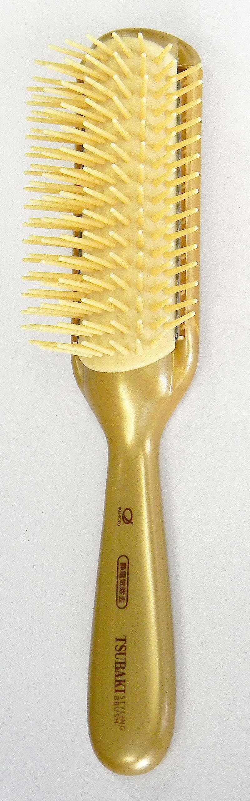 

Ikemoto Brush Industry Ikemoto Расческа для укладки с маслом камелии с функцией антистатика (1 гребень) золотой
