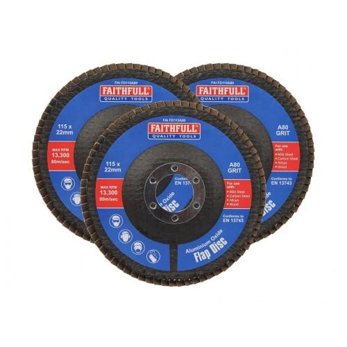 Faithfull Aluminium Oxide Flap Discs