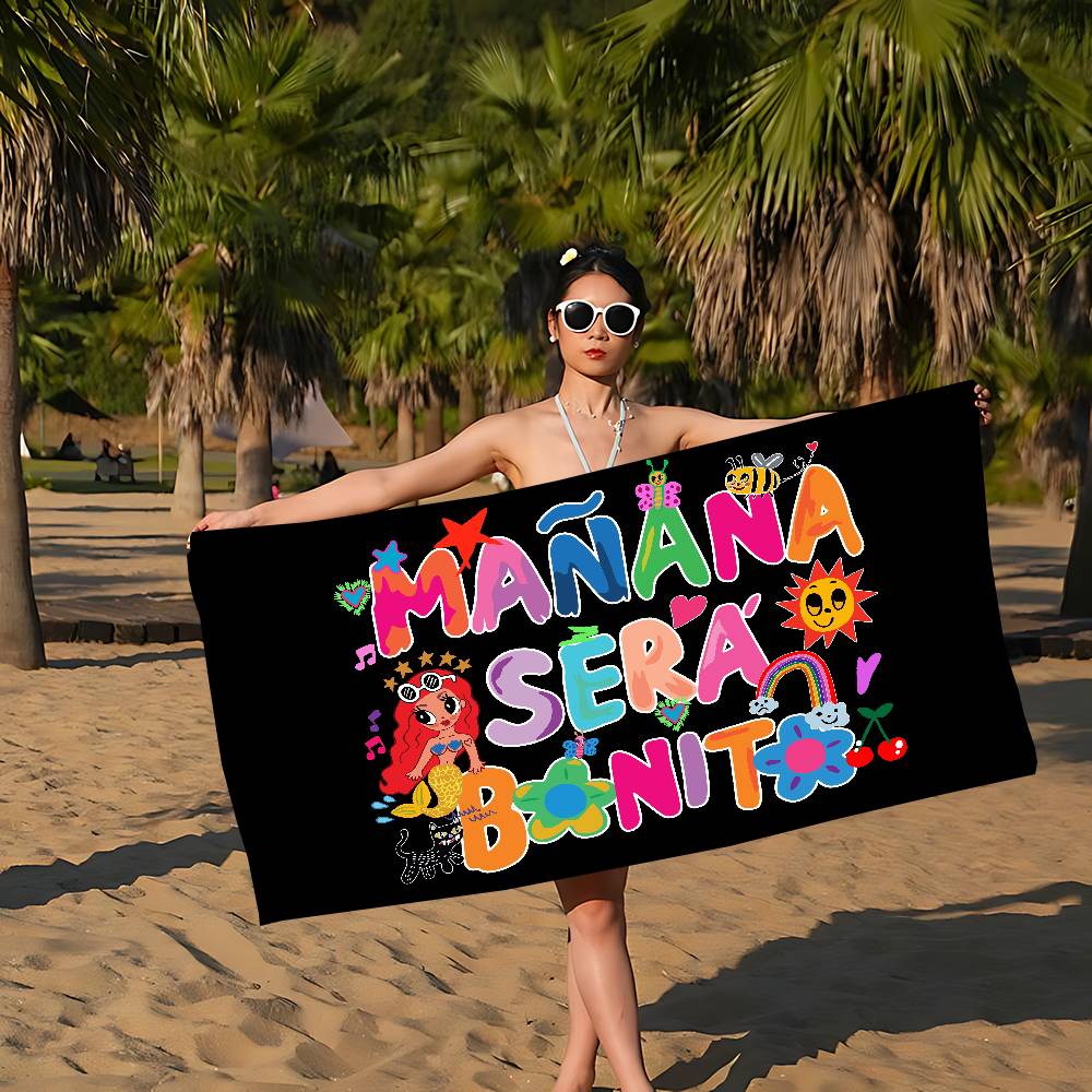 K-Karol G Manana Sera Bonito Grandi Asciugamani da Spiaggia in Microfibra Asciugatura Rapida Asciugamano Sabbia Asciugamani da Spiaggia Asciugamano per Piscina per Viaggio Nuoto Piscina Yoga