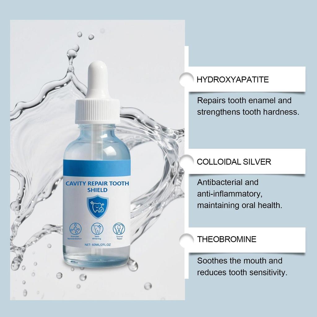 Decay Tooth Repair Liquid Remove Dental Plaque Tartar Relieve Sore Deep Cleaning Whitening Teeth Cavities Protect Serum Essence