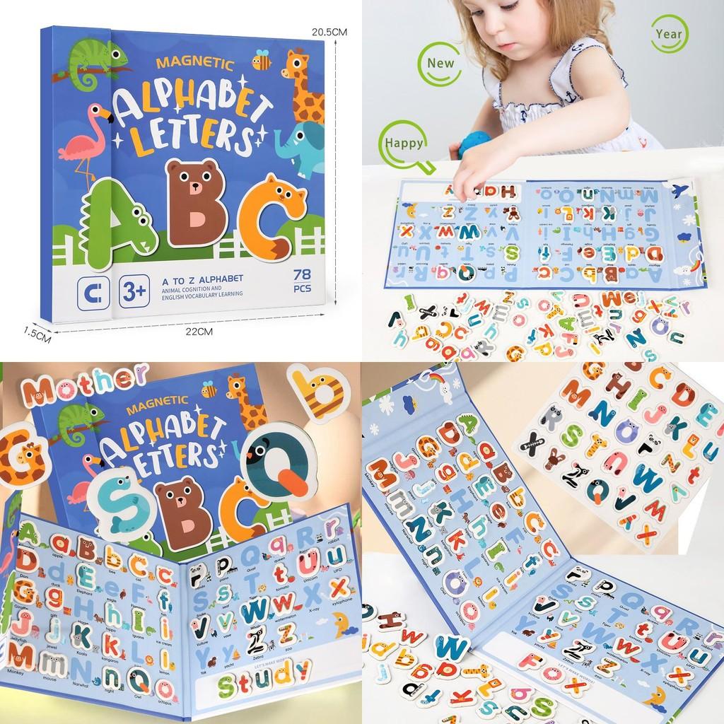 Wooden Animal Alphabet Recognition Cards Educational Toy For Learning Preschool