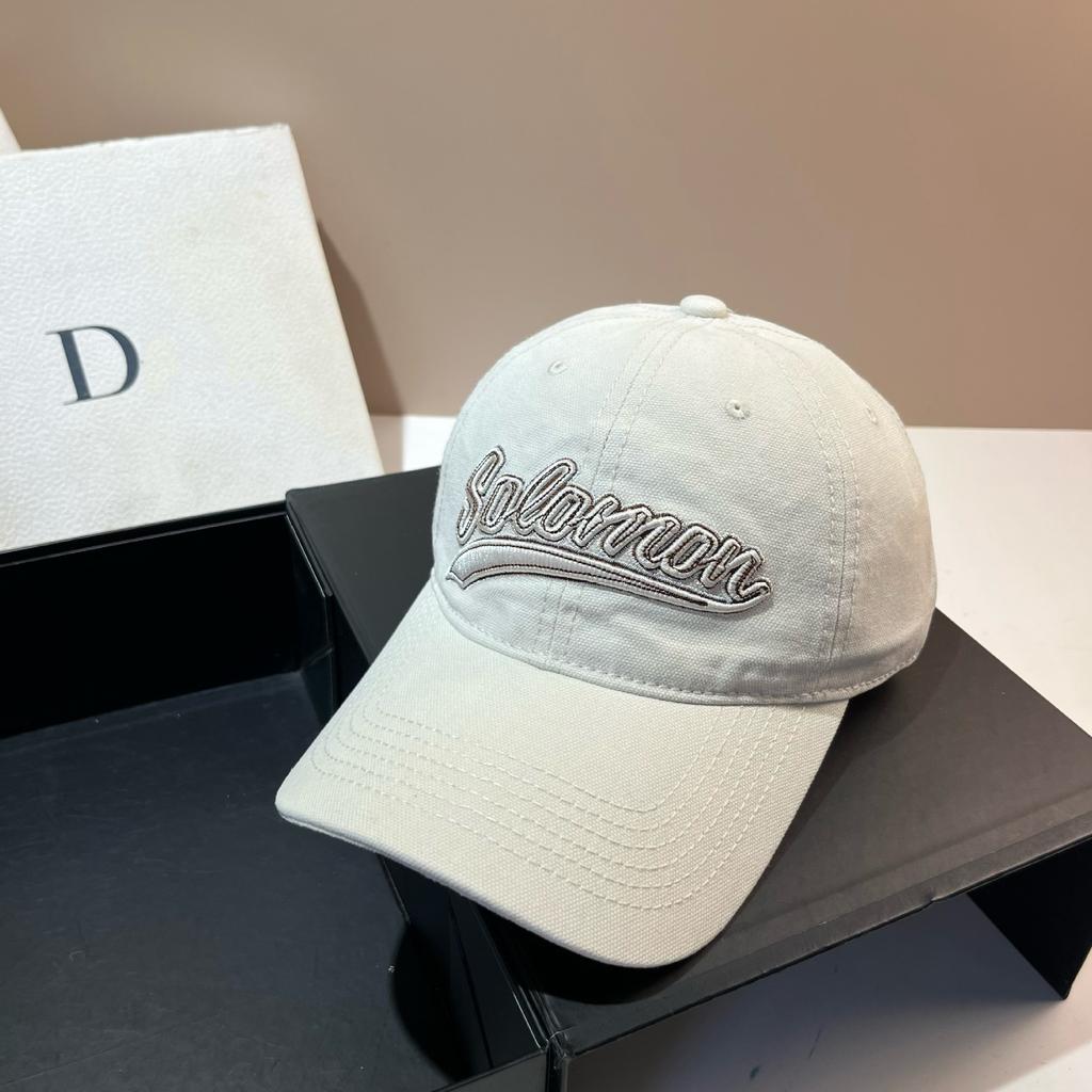 Early Autumn Three-Dimensional Embroidery Letter Baseball Cap Youth Versatile Street Daily Canvas Cap