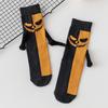 Halloween Socken Gruselige Händchenhaltende Hände Socken Kreative Niedliche Fledermaus Socken Mittelwadenhohe Socken