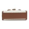 New MICHAEL KORS Gabby Polyurethane One Shoulder Handbag, Crossbody Bag Trumpets Women's Vanilla White & Brown 35S3G5GS5B-150