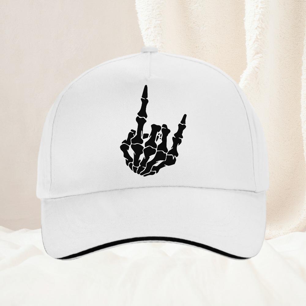 Unisex Skeleton Fingers Hiphop Hats Spring Autumn Outdoor Adjustable Casual Baseball Caps Sunscreen Hat