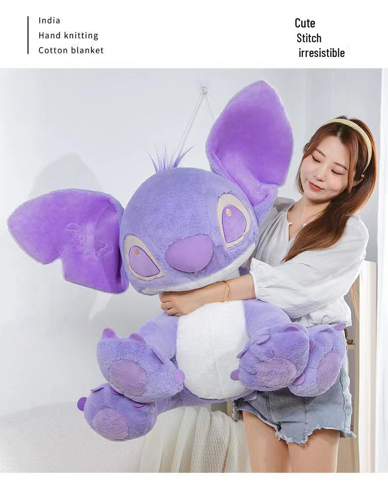 Large Purple Stitch Plush Toy - Perfect Gift for Girlfriend, Best Friend, Valentine's Day, or Birthday