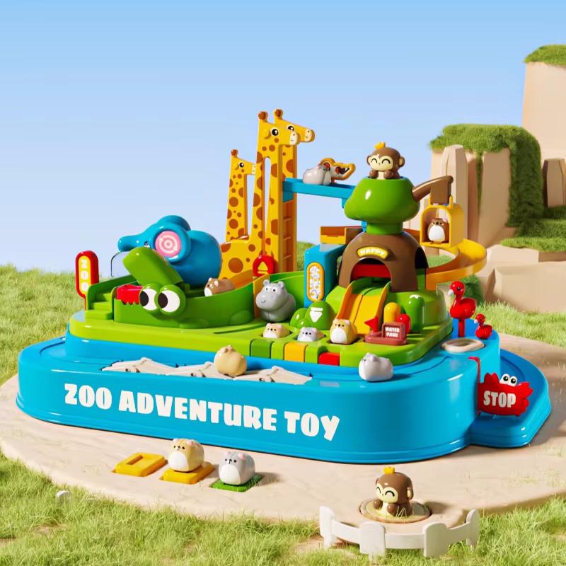 Kids Zoo Adventure Track Toys DIY