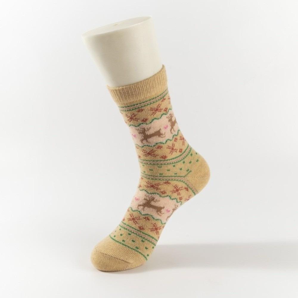 Thickened Christmas Socks Elk Floor Socks High Quality Middle Tube Socks  Winter