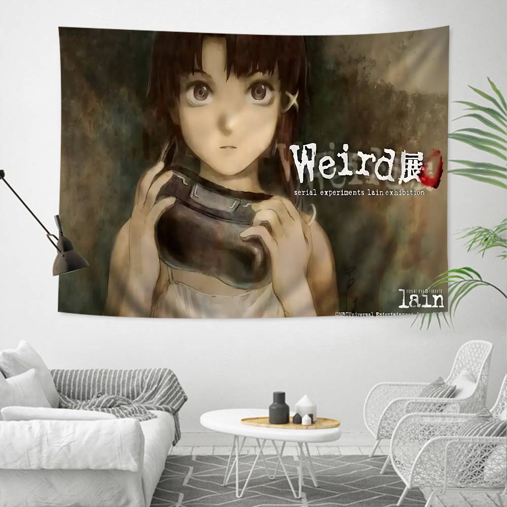 Tapestry del Cartone Animato Serial Experiments Lain Decorazione per la Casa Decorazione Hippie Bohemien Divinazione Decorazione per la Casa