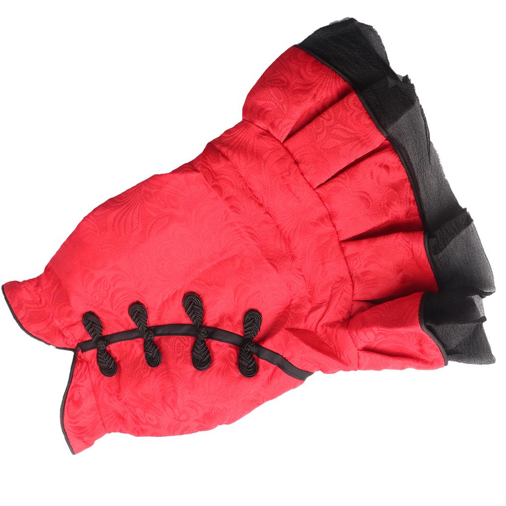 Pet Chinese Style Suit Spring and Summer Cotton Qipao Costume for Pet Puppy and Cats