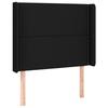 VidaXL Headboard with Ears Black 103x16x118-128 Cm Fabric3119432
