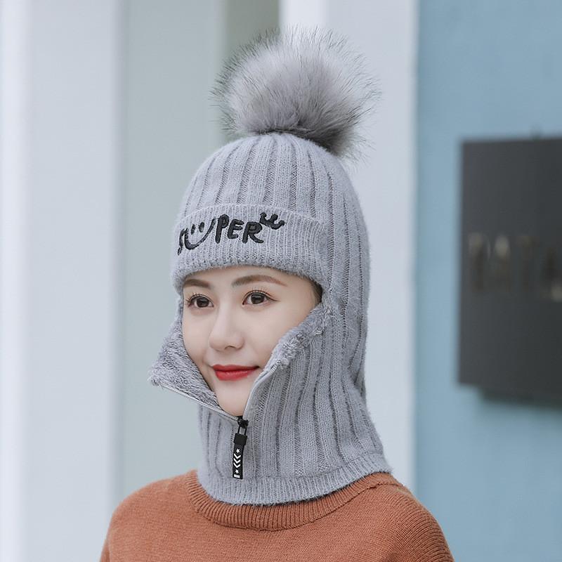 Mageed Anna Winter Women Pom Poms Hat for Female Girl s Beanie Hat Knitted Hat Thick Warm Skullies Beanies Mageed Anna Winter Women Pom Poms Hat for Female Girl s Beanie Hat Knitted Hat Thick Warm Skullies Beanies