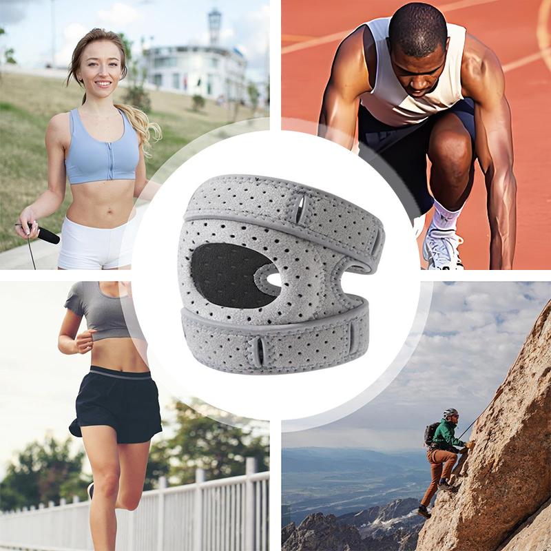 New Knee Brace For Women Men Adjustable Knee Support With Side Stabilizers Patella Knee Brace With Patella Gel Pads