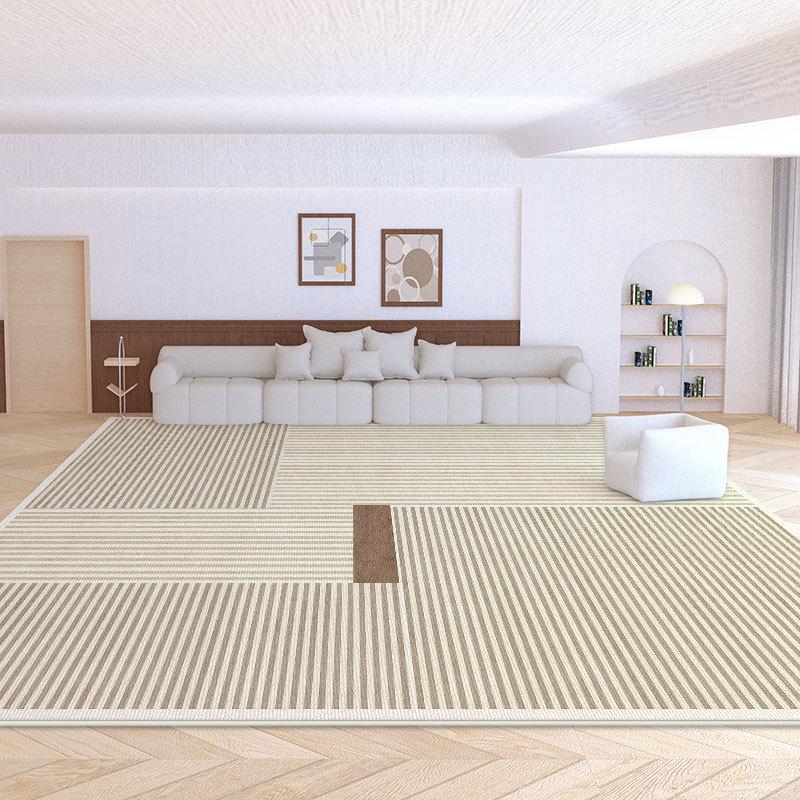 Covor de Velur de Lux Nordic Stil Wabi-Sabi – Crem Minimalist Covor de Podea pentru Living