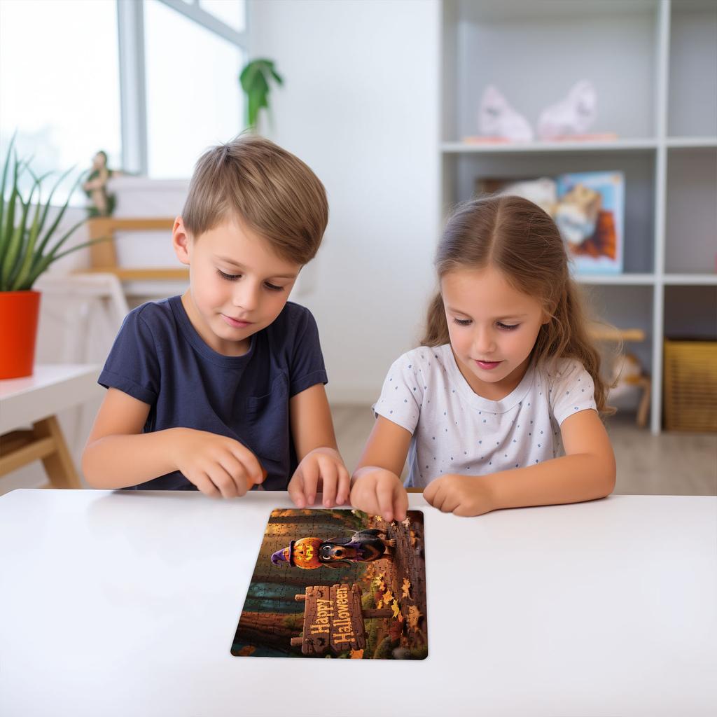 Cute Photos Of Halloween Puzzles, Puzzles, Family Education Games, Family Decoration Paintings.