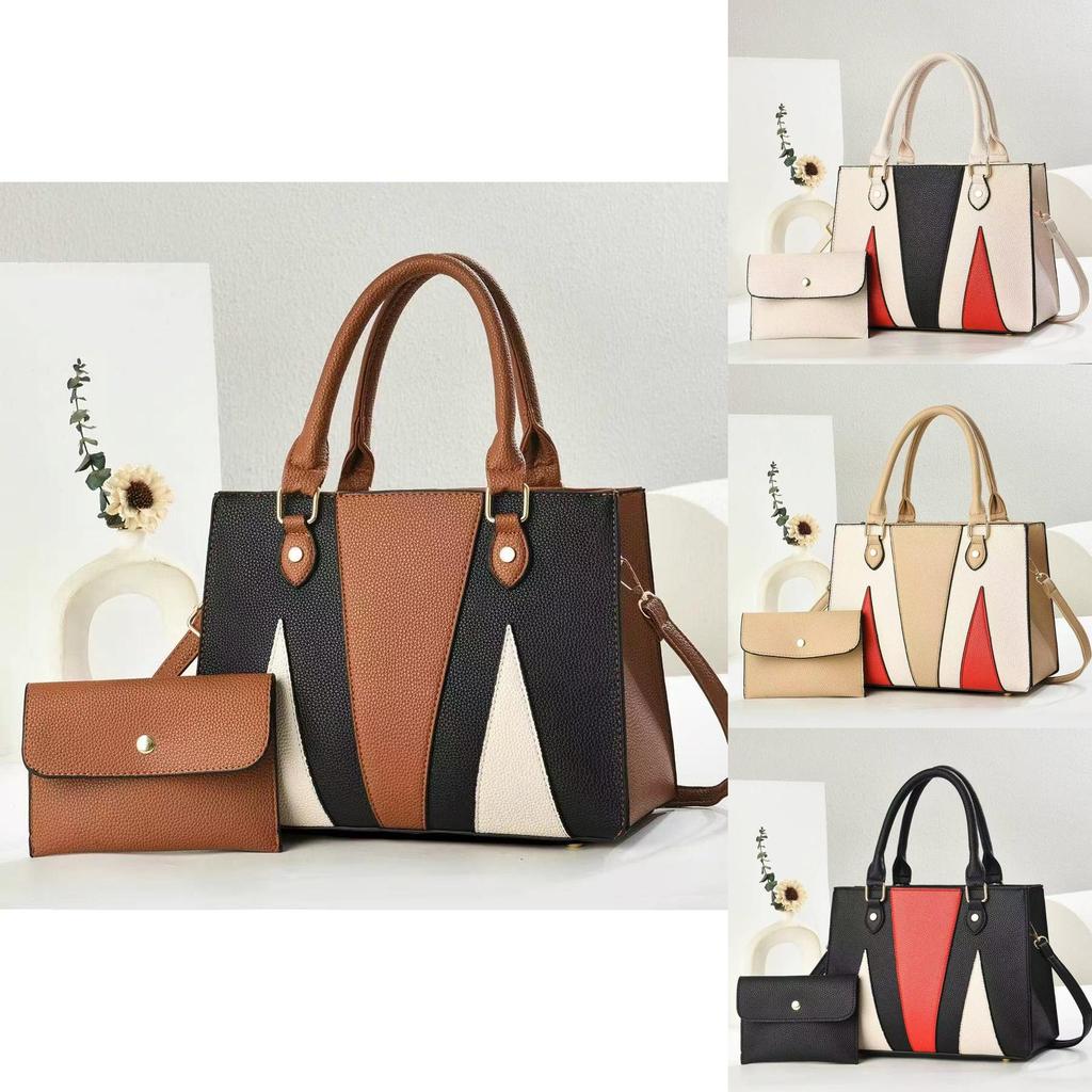 Unisex Pu Tote Bag With Inner Zipper Pouch And Phone Slot For Everyday Use