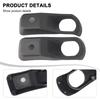 High Quality Car Accessories Car Light Cover Light Cap 1 Pair ABS Black Fog Lamp Bezel Fog Light Front Bumper For JEEP