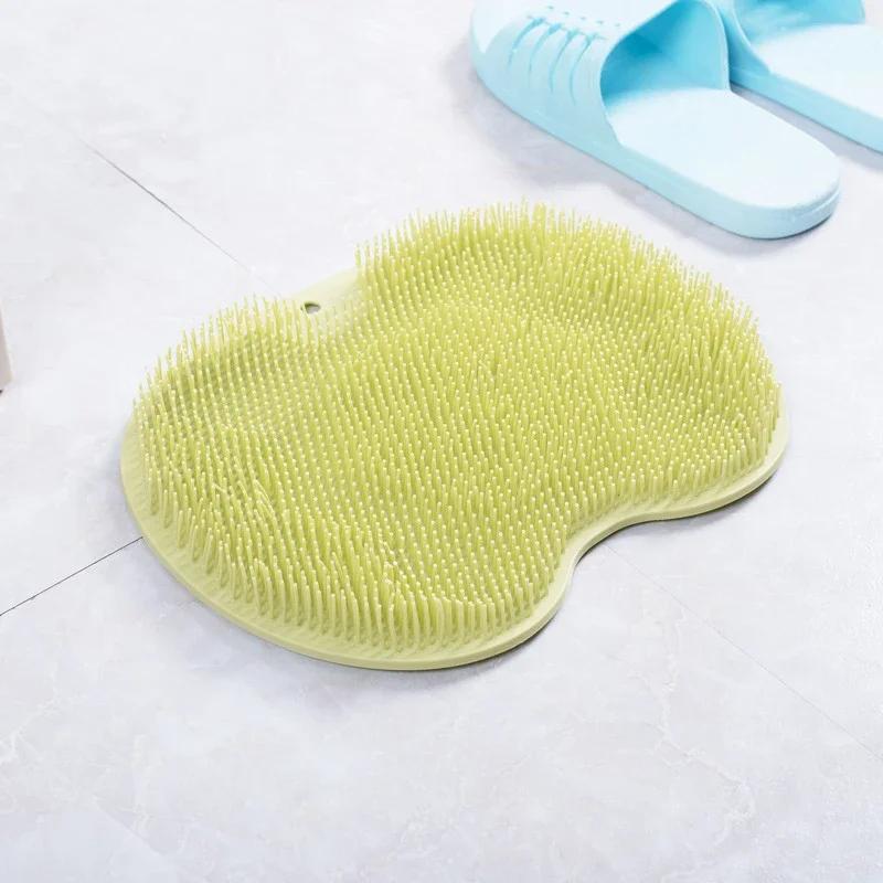 Badezimmer Anti-Rutsch-Pad für Fußwäsche, Silikon-Fußwaschbürste, Bad-Fußmassage-Pad-Matte, Duschmassage