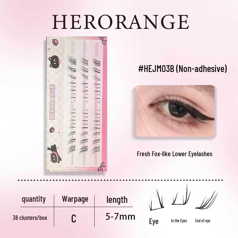 Fresh Fox-Like Angled False Lower Lashes: Natural, Realistic, Dense, Camera-Ready Grafted Feel for Eye-Corner Definition.