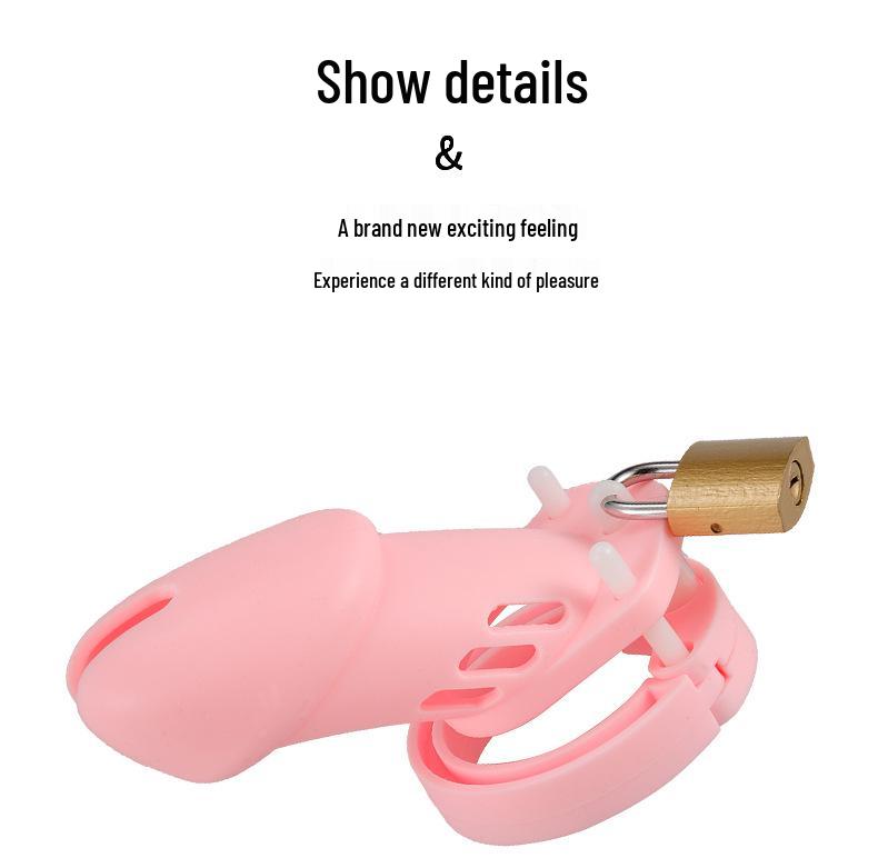 Silicone Male Chastity Cage: SM Erotic Abstinence Training Device